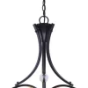 Best Pirce Patriot Lighting® Chantelle Matte Black 3-Light Pendant