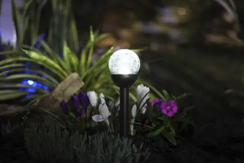 Best Pirce Patriot Lighting® Solar Integrated Led Mini Bronze Crackle Landscape Light
