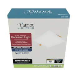 Best Pirce Patriot Lighting® 6-3/4″ Led Ultra-Thin Square Recessed Downlight