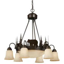 Best Pirce Patriot Lighting® Bozeman Burnished Bronze 9 Light Chandelier