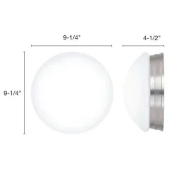 Best Pirce Patriot Lighting® Brady Ii Brushed Nickel Integrated Led Flush Mount Ceiling Light