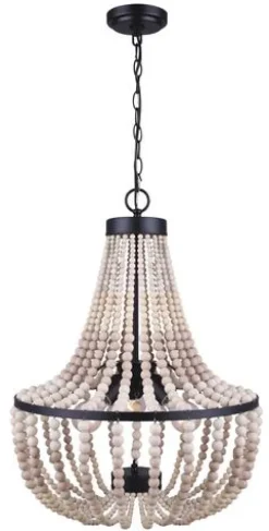 Best Pirce Patriot Lighting® Ragnor 3-Light Matte Black Chandelier