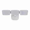 Best Reviews Of Patriot Lighting® Dualux White Led Triple Head Dusk-To-Dawn Outdoor Security Flood Light