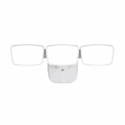 Best Reviews Of Patriot Lighting® Dualux White Led Triple Head Dusk-To-Dawn Outdoor Security Flood Light