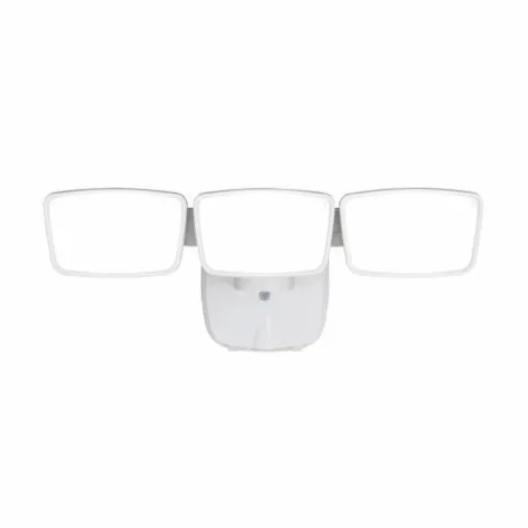 Best Reviews Of Patriot Lighting® Dualux White Led Triple Head Dusk-To-Dawn Outdoor Security Flood Light
