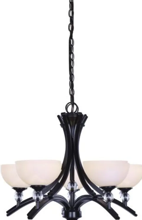 Best Reviews Of Patriot Lighting® Chantelle 5-Light Matte Black Chandelier