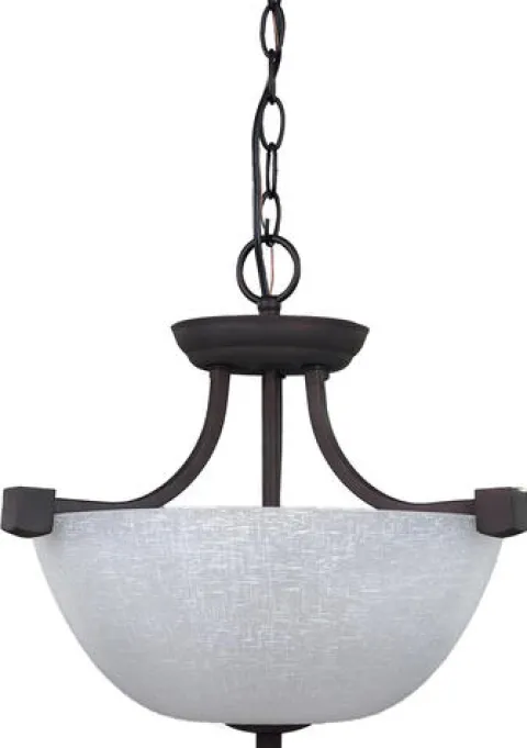Best Reviews Of Patriot Lighting® Grenadier Oil-Rubbed Bronze 3-Light Convertible Pendant