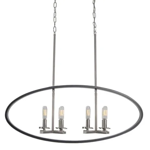 Best Reviews Of Patriot Lighting Elegant Home Patriot Lighting® Elegant Home Della Black And Brushed Nickel 8 Light Island Light