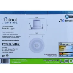 Best Reviews Of Patriot Lighting® 6″ Integrated Led Speaker Retrofit Recessed Downlight
