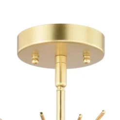 Best Reviews Of Patriot Lighting® Nikko Gold Semi-Flush Mount Ceiling Light
