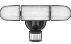 Best Reviews Of Patriot Lighting® Bronze Led Tri Head Motion Sensor Outdoor Security Solar Flood Light