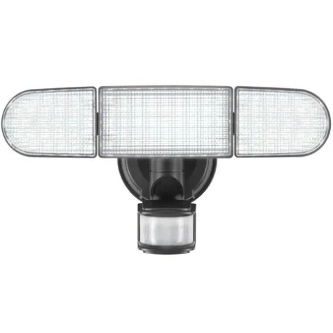 Best Reviews Of Patriot Lighting® Bronze Led Tri Head Motion Sensor Outdoor Security Solar Flood Light