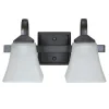 Best Reviews Of Patriot Lighting® Squire Brushed Bronze 2-Light Vanity Light