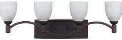 Best Reviews Of Patriot Lighting® Grenadier Oil-Rubbed Bronze 4-Light Vanity Light