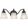 Best Reviews Of Patriot Lighting® Standford Oil Burnished Bronze 3 Light Vanity Light