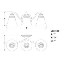Best Reviews Of Patriot Lighting® Standford Oil Burnished Bronze 3 Light Vanity Light