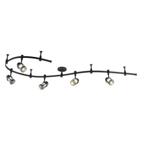 Best Reviews Of Patriot Lighting® Delon 5-Light Integrated Flexible Rail Led Track Light Set