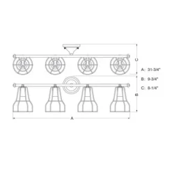 Best Reviews Of Patriot Lighting® Clybourn Oil Rubbed Bronze 4 Light Vanity Light