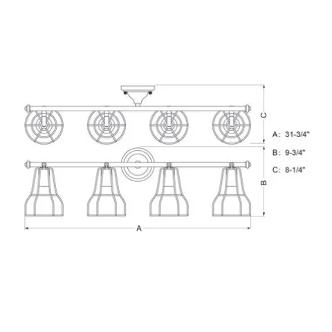 Best Reviews Of Patriot Lighting® Clybourn Oil Rubbed Bronze 4 Light Vanity Light