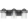 Best Reviews Of Patriot Lighting® Joska Matte Black 3-Light Vanity Light