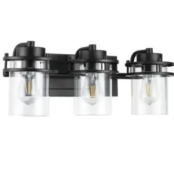 Best Reviews Of Patriot Lighting® Joska Matte Black 3-Light Vanity Light