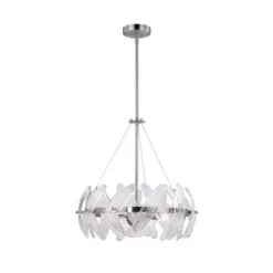 Best Reviews Of Patriot Lighting® Elegant Home Fayola Satin Nickel 3-Light Pendant