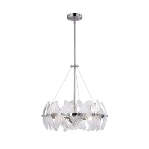 Best Reviews Of Patriot Lighting® Elegant Home Fayola Satin Nickel 3-Light Pendant
