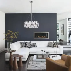 Best Reviews Of Patriot Lighting® Elegant Home Fayola Satin Nickel 3-Light Pendant