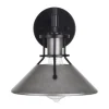 Best Reviews Of Patriot Lighting® Ashtyn Matte Black & Charcoal Patina 1-Light Vanity Light