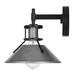 Best Reviews Of Patriot Lighting® Ashtyn Matte Black & Charcoal Patina 1-Light Vanity Light