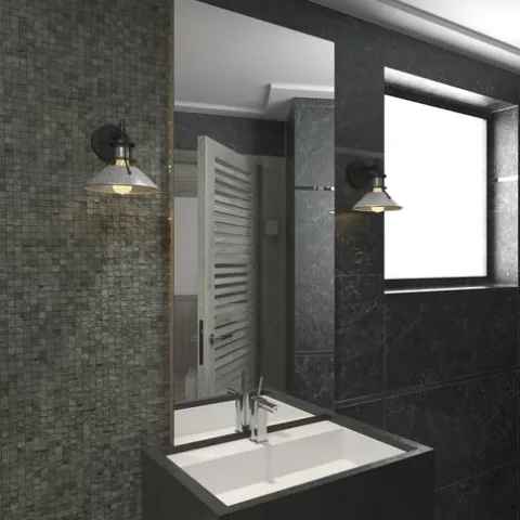 Best Reviews Of Patriot Lighting® Ashtyn Matte Black & Charcoal Patina 1-Light Vanity Light