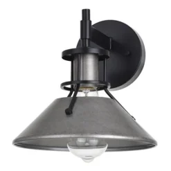 Best Reviews Of Patriot Lighting® Ashtyn Matte Black & Charcoal Patina 1-Light Vanity Light