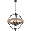 Best Reviews Of Patriot Lighting® Beaumont Textured Gray 6 Light Pendant