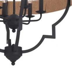 Best Reviews Of Patriot Lighting® Beaumont Textured Gray 6 Light Pendant