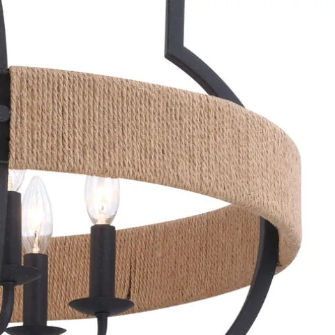 Best Reviews Of Patriot Lighting® Beaumont Textured Gray 6 Light Pendant