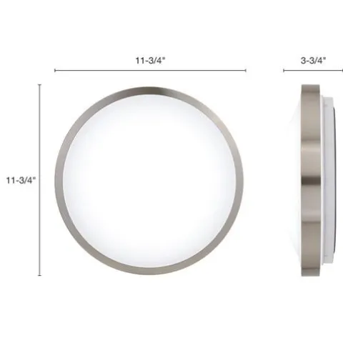 Best Reviews Of Patriot Lighting® Lato Satin Nickel Integrated Led Flush Mount Ceiling Light
