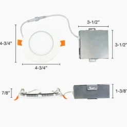 Best Reviews Of Patriot Lighting® 4″ Integrated Led Ultra-Thin Round Downlight