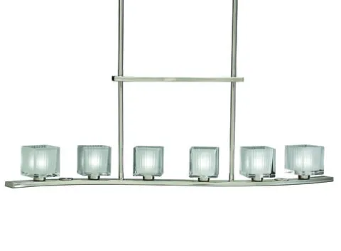 Best Reviews Of Patriot Lighting® Glacial 36″ Brushed Nickel 6-Light Island Light