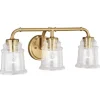 Best Reviews Of Patriot Lighting® Toledo Natural Brass 3 Light Vanity Light