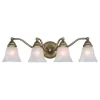 Best Reviews Of Patriot Lighting® Standford Antique Brass 4 Light Vanity Light