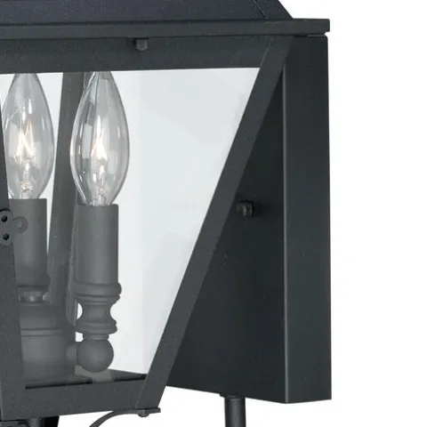 Best Sale Patriot Lighting® Nottingham Textured Black 3-Light Outdoor Wall Light