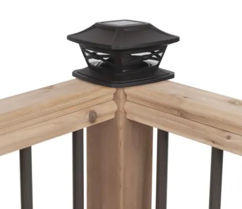 Best Sale Patriot Lighting® Solar Integrated Led Crosby Bronze Post Cap Landscape Light