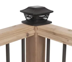 Best Sale Patriot Lighting® Solar Integrated Led Crosby Bronze Post Cap Landscape Light