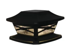 Best Sale Patriot Lighting® Solar Integrated Led Crosby Bronze Post Cap Landscape Light