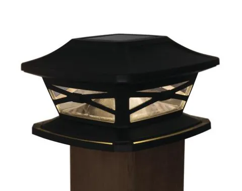 Best Sale Patriot Lighting® Solar Integrated Led Crosby Bronze Post Cap Landscape Light