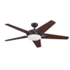 Best Sale Patriot Lighting™ Midori Ii 52″ Oil-Rubbed Bronze Indoor Led Ceiling Fan