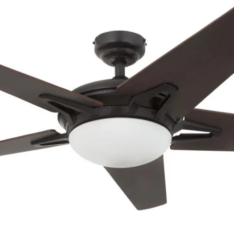Best Sale Patriot Lighting™ Midori Ii 52″ Oil-Rubbed Bronze Indoor Led Ceiling Fan
