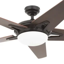 Best Sale Patriot Lighting™ Midori Ii 52″ Oil-Rubbed Bronze Indoor Led Ceiling Fan