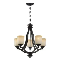 Best Sale Patriot Lighting® Warren Rubbed Antique Bronze Chandelier