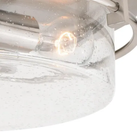Best Sale Patriot Lighting® Addison Satin Nickel Flush Mount Ceiling Light
